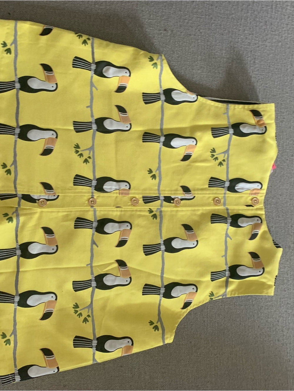 Buru Toucan-Print Yellow Set - Women’s Two-Piece - Picture 6 of 9